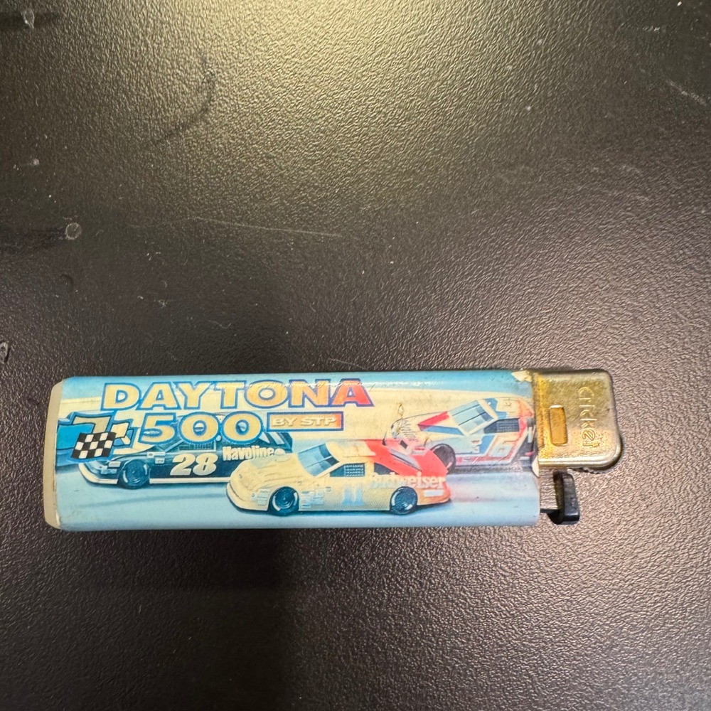 Cricket Daytona 500 Lighter Mens Small Blue NASCAR Winston Cup Series Vintage